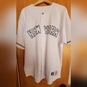 Yankees Fashion Jersey by Russell Athletic; white, xl